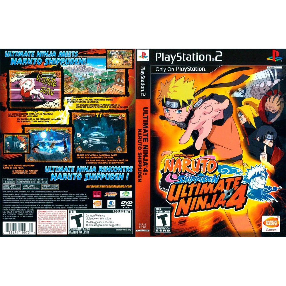 PS2 NARUTO SHIPPUDEN ULTIMATE NINJA 4 | Shopee Malaysia