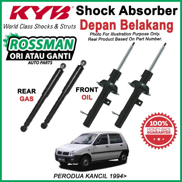 PERODUA KANCIL 1994> KYB / KAYABA ORIGINAL SHOCK ABSORBER SET | Shopee ...