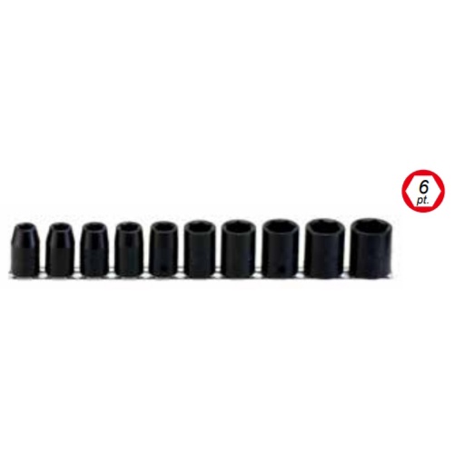 4-Point Hexagonal Inch Pneumatic Socket 10-Piece Set (TF-410S) 1/2 ...