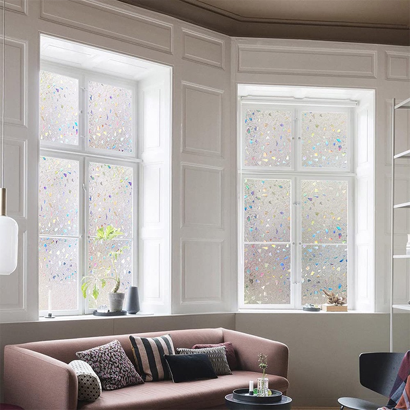 Window Privacy Film 3D Decorative Window Glass Sticker Static Cling ...