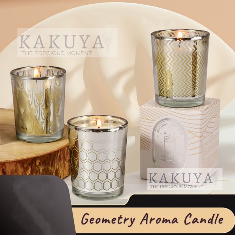 Geometry Scented Candle Aromatherapy Lilin Wangi Aromatherapi Doorgift ...