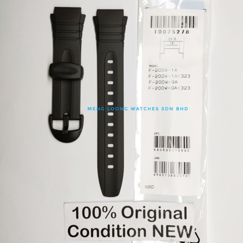 ORIGINAL CASIO F200 F 200W BAND AND BEZEL General TALI Items 100 ORIGINAL and 100 ALL NEW Condition New STRAP Shopee Malaysia