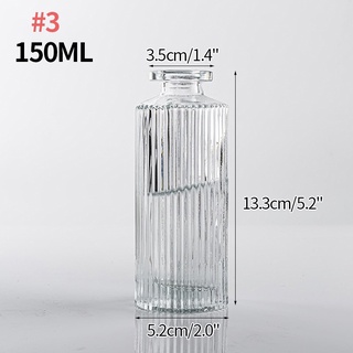 INS Transparent Glass Vase Roman Aromatherapy Bottle Photography Glass Vase  Photo Shooting Dried Flower Home Decor