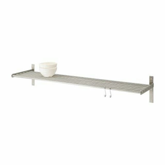 Ikea GRUNDTAL Wall shelf stainless steel 80 cm