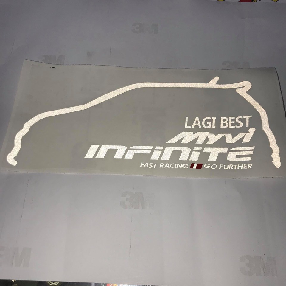 Sticker Perodua MYVI Lagi Best Infinite Fast Racing Go Further | Shopee ...