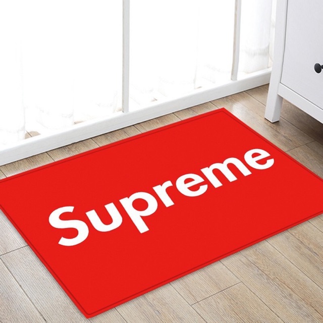 READY STOCK SUPREME PRINTED FLOOR MATS ANTI SLIP RUGS