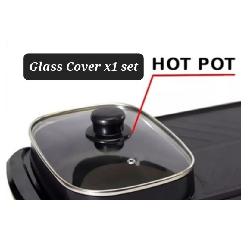 2in1 Multifunctional Electric Steamboat BBQ Grill Hot Pot Set