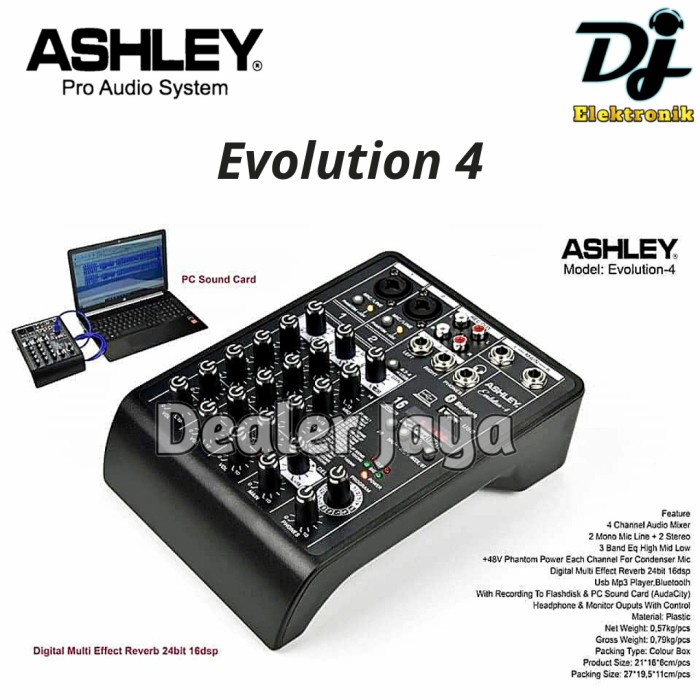 Ashley EVOLUTION Analog Mixer 4 / EVOLUTION4 - 4 channels | Shopee Malaysia