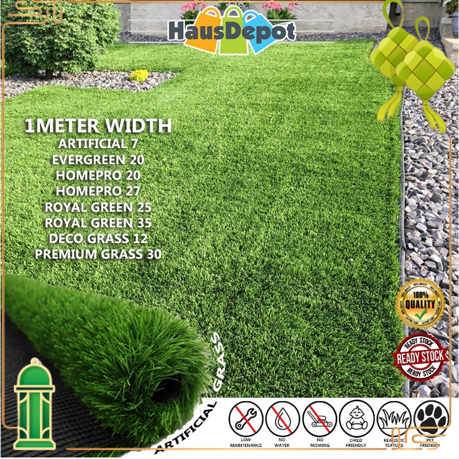 [1METER WIDTH] Rumput Karpet Tiruan/ Artificial Grass Carpet/ Rumput ...