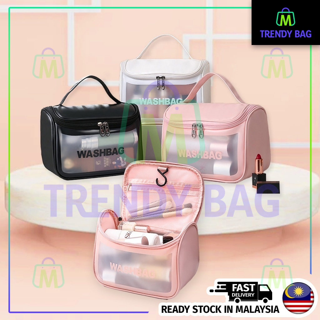 Waterproof TPU Cosmetic Bag ️Makeup Bag Transparent Storage Bath Bag ...