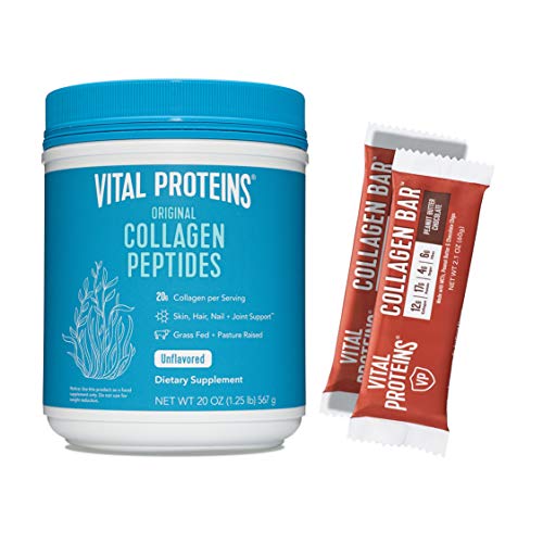 Vital Proteins Collagen Peptides 20oz & 12 Peanut Butter Chocolate 