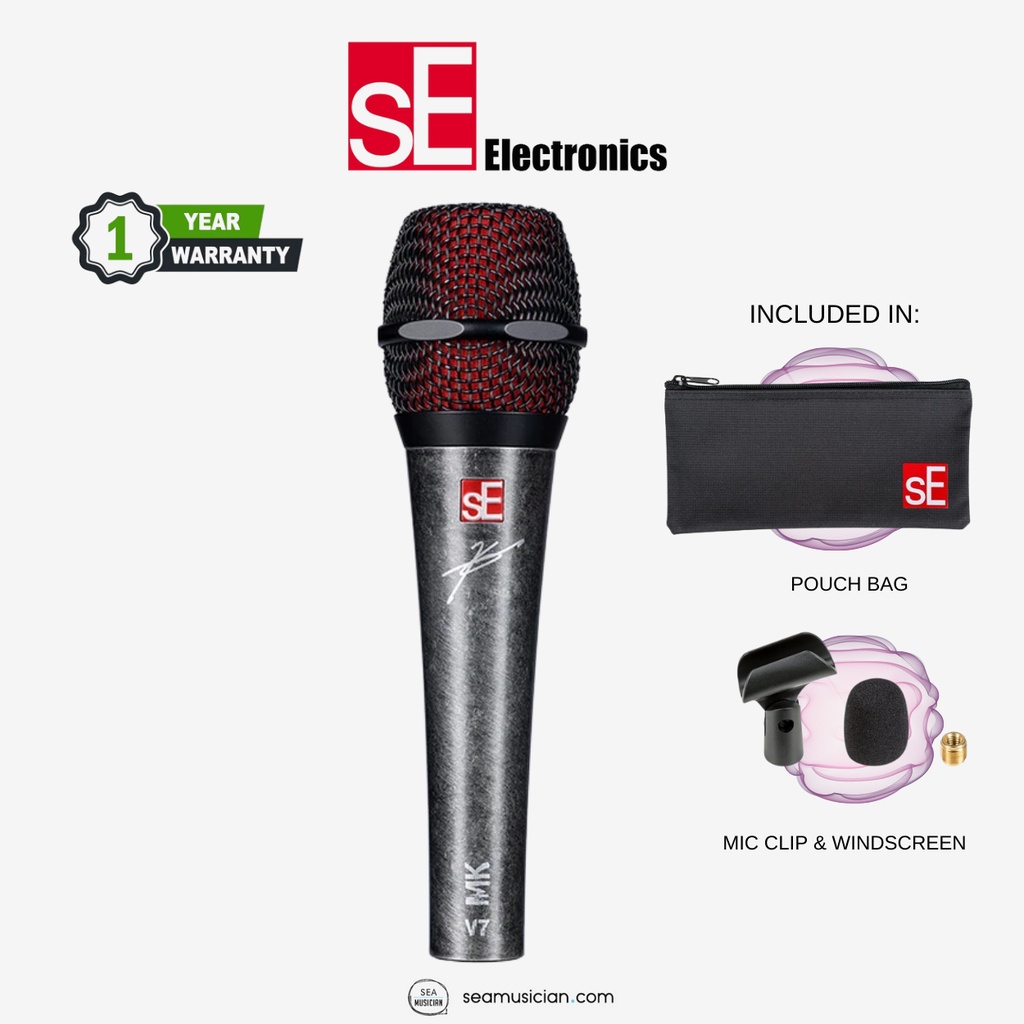 SE ELECTRONICS V7MK MYLES KENNEDY SIGNATURE SUPERCARDIOID DYNAMIC 