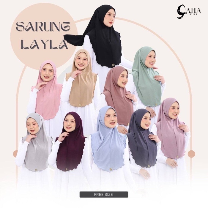 TUDUNG SARUNG PLAIN LAYLA SOFT AWNING LIPAT | Laila SAIZ M HARGA MURAH ...