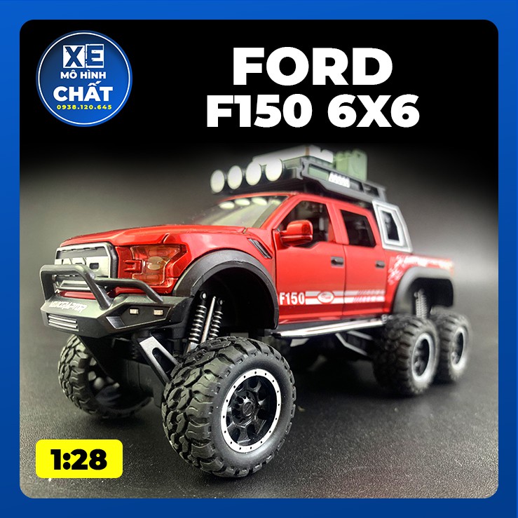 Ford F150 Beast Raptor 6x6 Offroad Metal Static Model 1:28 Scale ...