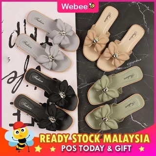 READY STOCK🔥WEBEE Haiwee Women's Flat Shoes Kasut Wanita Sandal