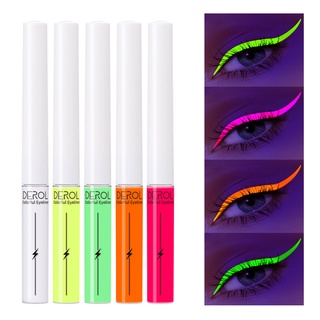 8 Colors Water Activated Eyeliner UV Light Neon Pastels Eyeliner