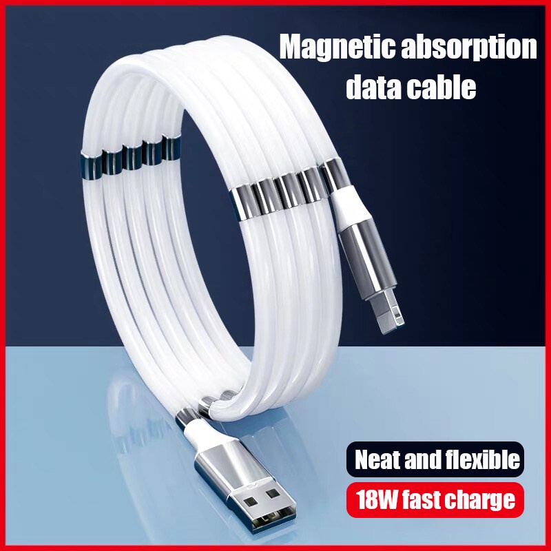 Magic magnetic Absorption Cable Data Charger Cable 1m Magnetic charging ...