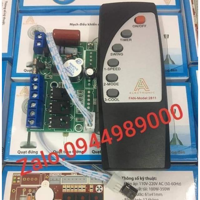Multi-function remote fan controller with fan that turns regular fan ...