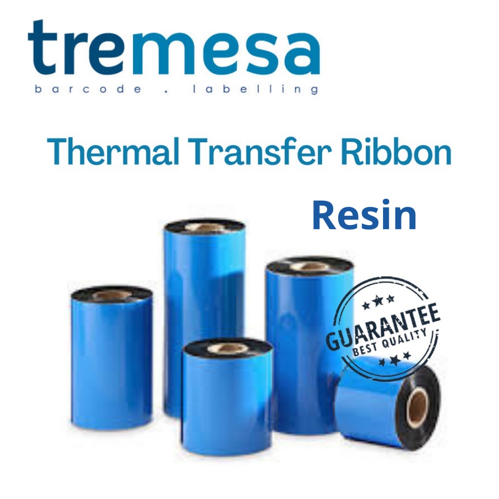 Resin Barcode Ribbon 40mm x 300M 80mm x300M 110mm x 300M Thermal ...