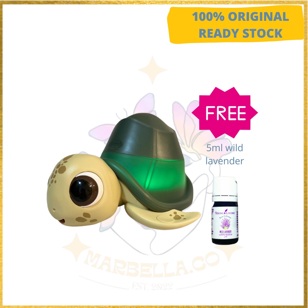 ORIGINAL Young Livings Shelly the Turtle Ultrasonic Diffuser + FREE