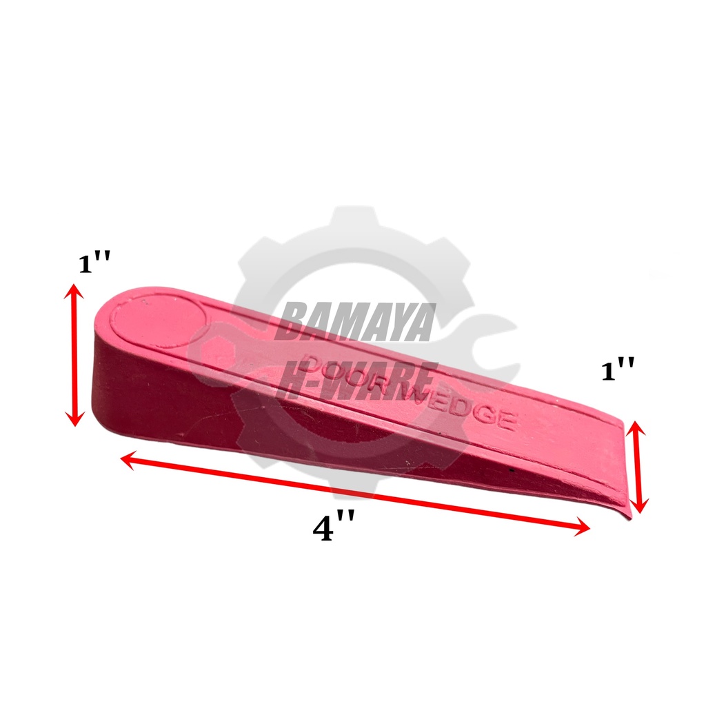 Red Rubber Door Wedge Stopper. Rubber Door Wedge. Getah Pintu Bilik