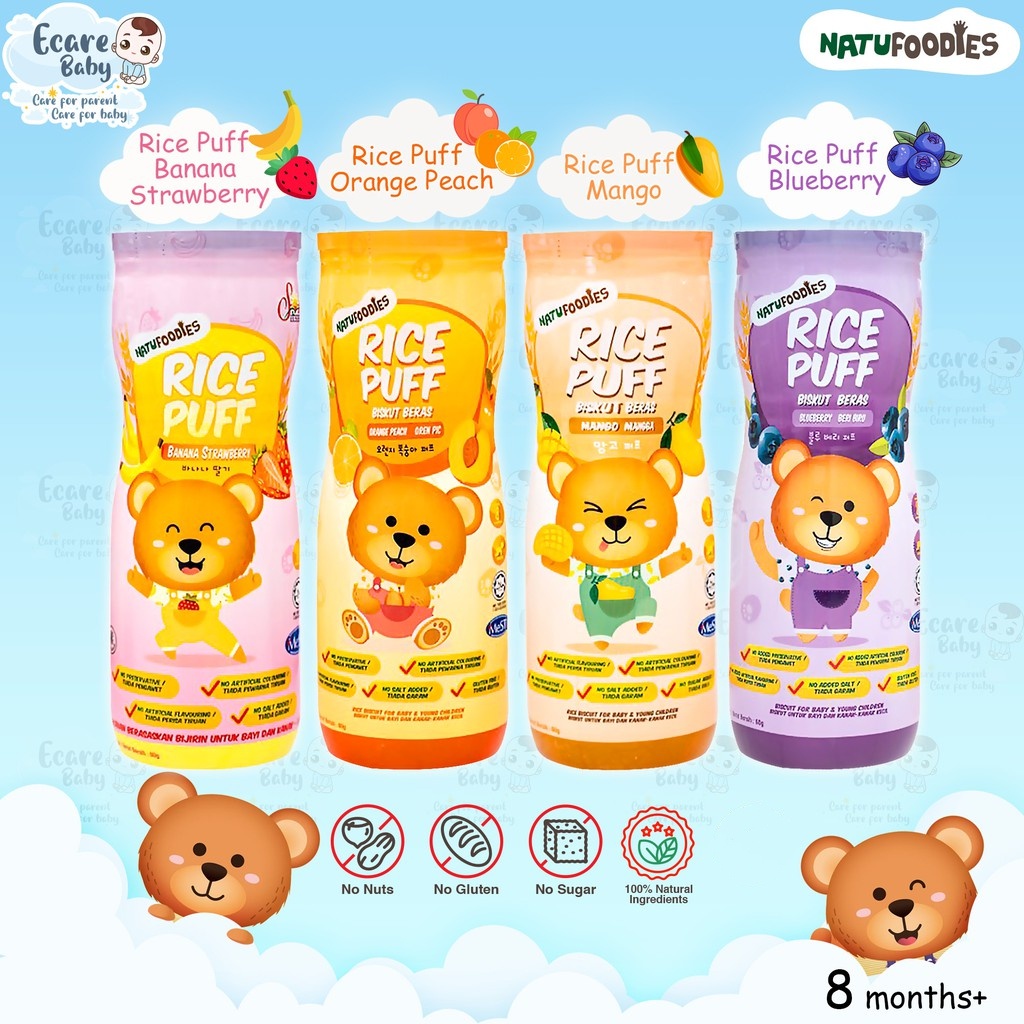 Natufoodies Rice Puff-60g | Shopee Malaysia