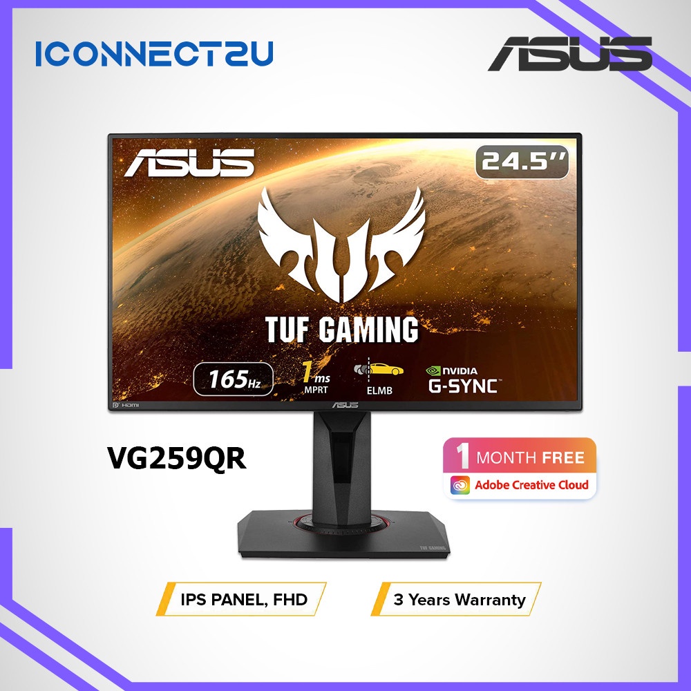 Asus 24.5" TUF Gaming VG259QR FHD IPS G-Sync 165Hz 1ms MRPT ELMB ...