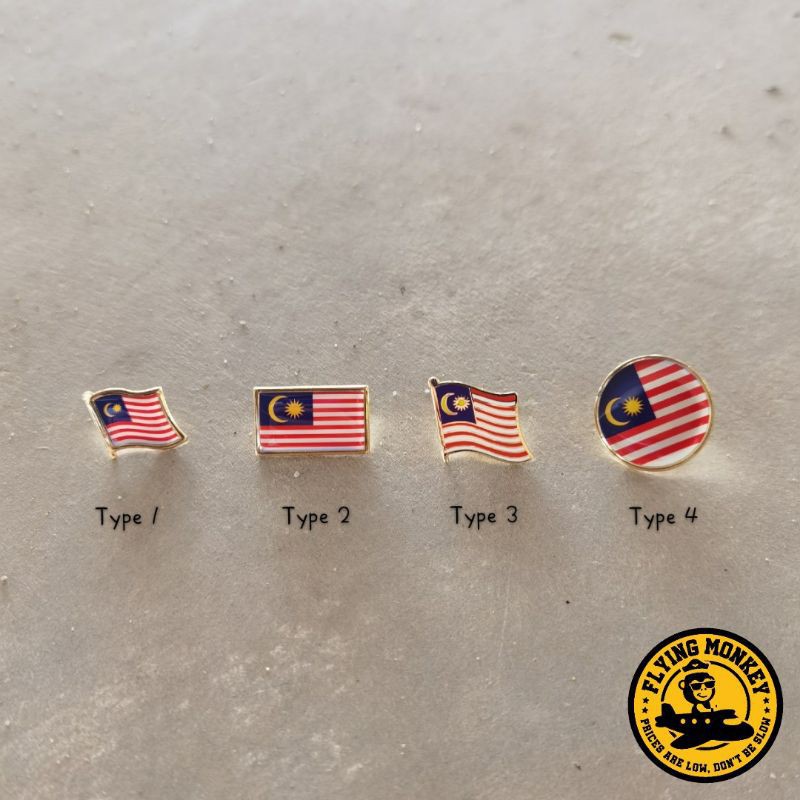Kerongsang / pin Malaysia Country Flag Pin Badge collection Merdeka