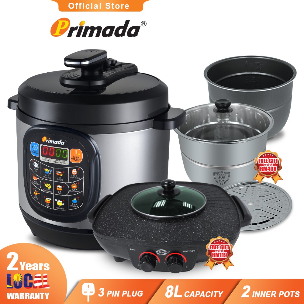 Primada pressure cooker 8 litre new arrivals