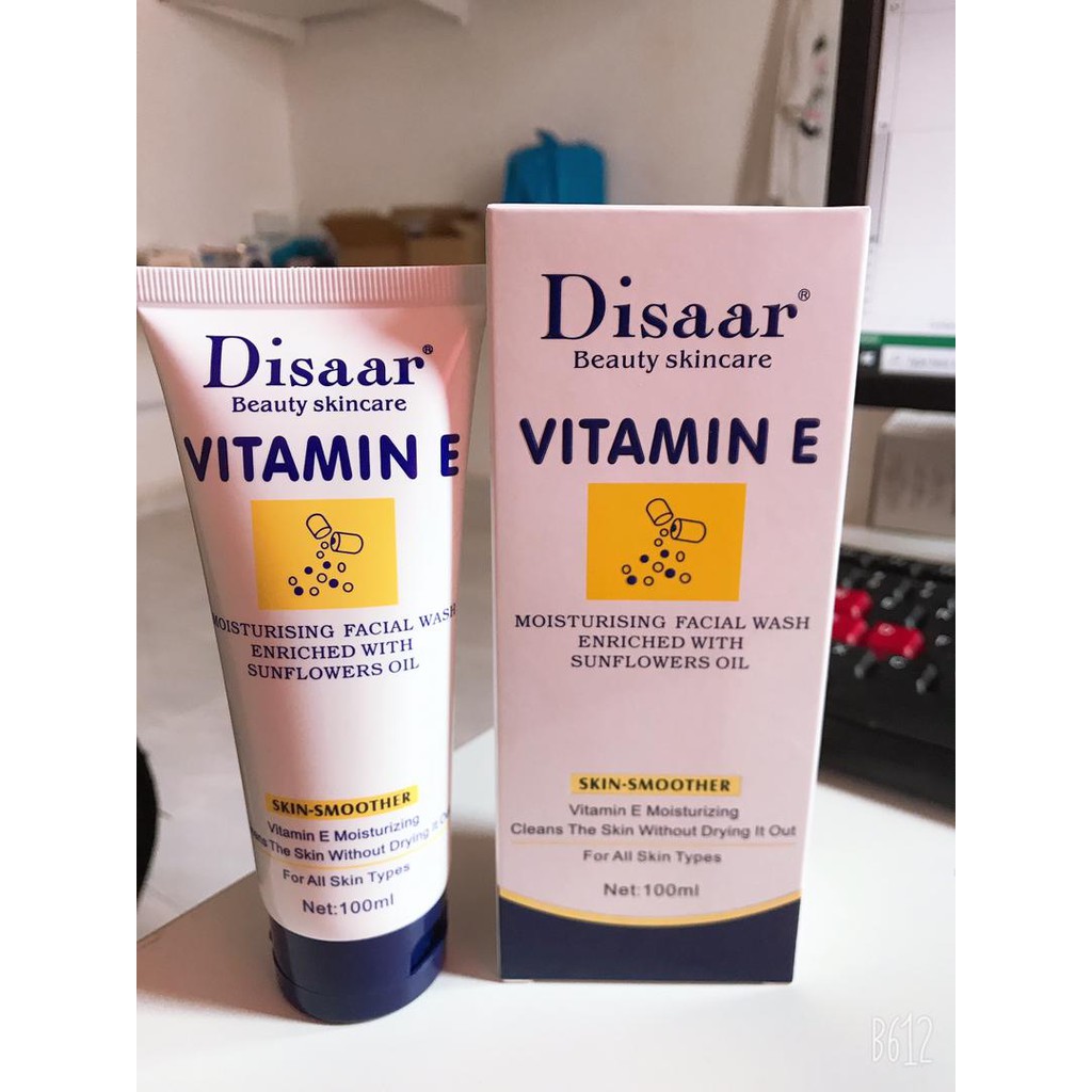 Disaar Vitamin E Full set From Thailand,Moisturizing Cream, Facial Wash
