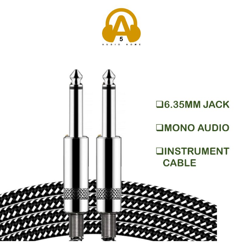 8PK 1/4 Pollice TS Femmina Jack Cavo Connettore 6.35mm Mono Jack Chitarra/Microfono - Foto 3