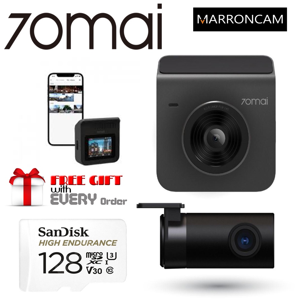 70MAI DASH CAM A400 + REAR CAM SET | Shopee Malaysia