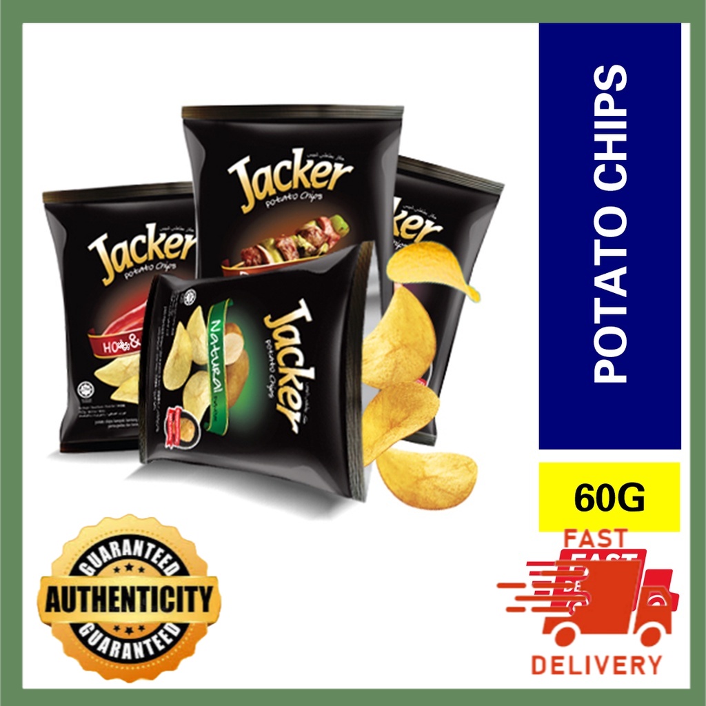 Oriental Jacker Potato Chips [Hot Spicy/BBQ/Natural/Tomato/Spicy Mala