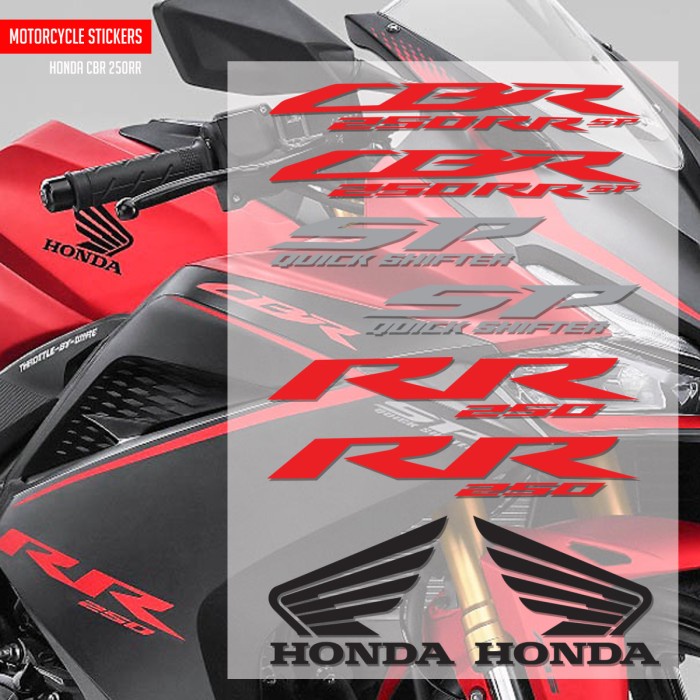 Logo Sticker CBR 250RR CBR250RR SP DEcal Sticker Cbr 250 R Logo HONDA ...