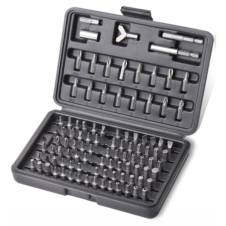100Pcs Short Screwdriver Bits Set, 25mm 1/4" Torx Hex Torq Security Bit ...