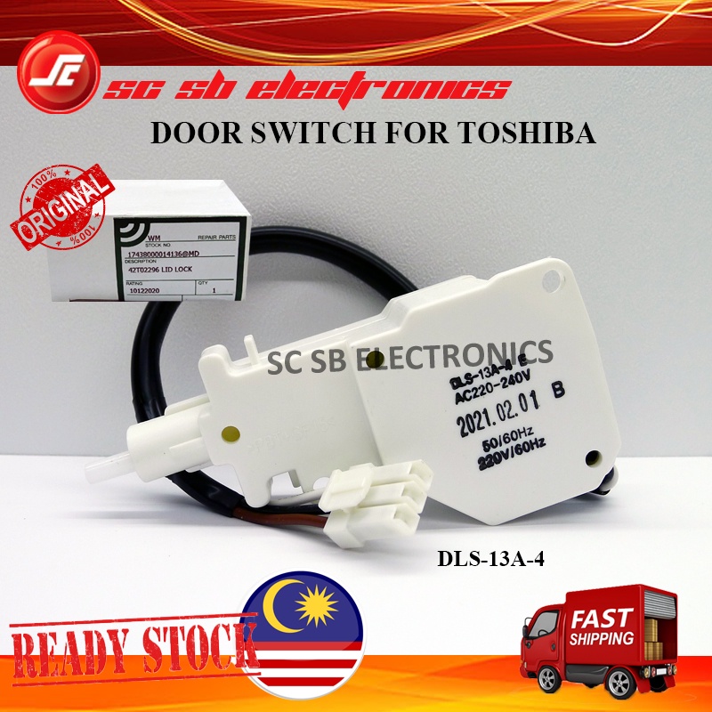 ORIGINAL TOSHIBA WASHING MACHINE LID LOCK DLS13A4E DOOR SWITCH