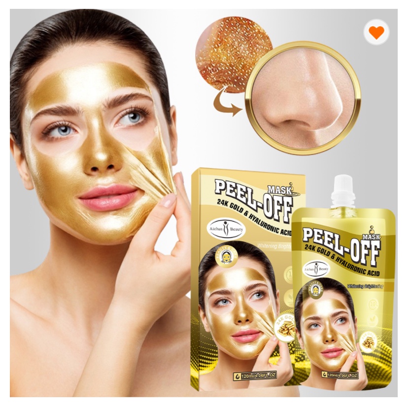 Mask Pure Luxury Hyaluronic Acid 24k Gold Facial Peeloff Face mask