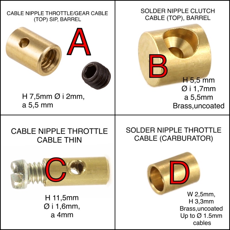 Cable nipple throttle Shopee Malaysia