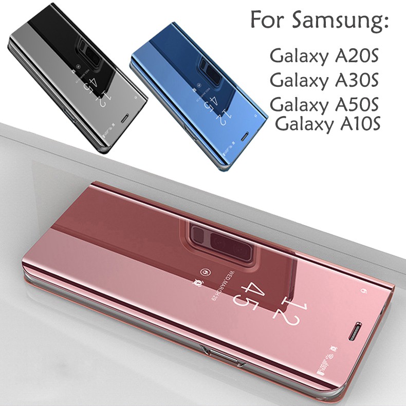 Mirror Flip Flip Cover For Samsung A10s Mirror Smart View Flip