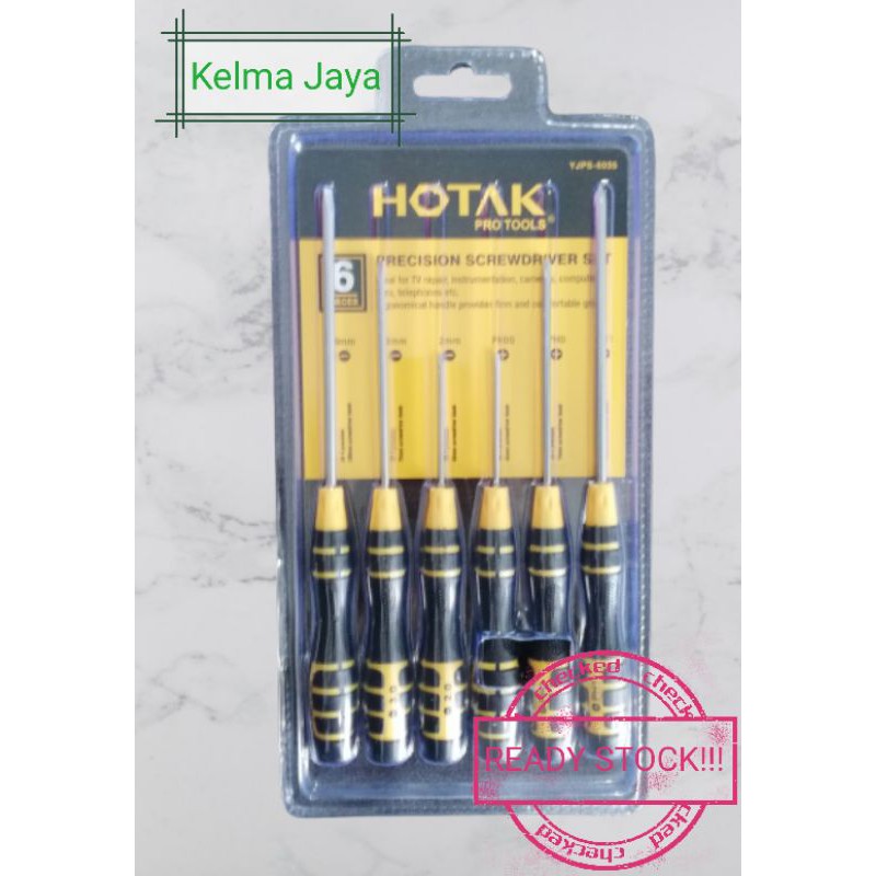 💥READY STOCK!!!💥 HOTAK PRECISION SCREWDRIVER SET 6-PIECESS | Shopee ...