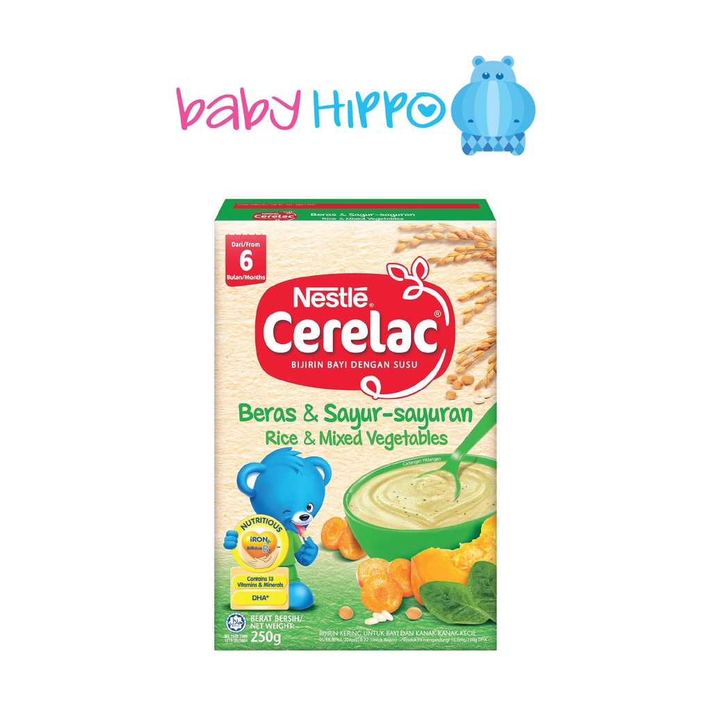 Nestle Cerelac Infant Cereals with Milk Rice & Mixed Vegetables (250g) Shopee Malaysia