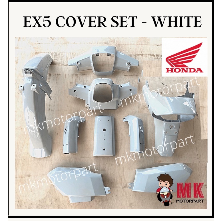 Honda EX5 Body Cover Set WHITE (9PCS) M-Seki | Shopee Malaysia