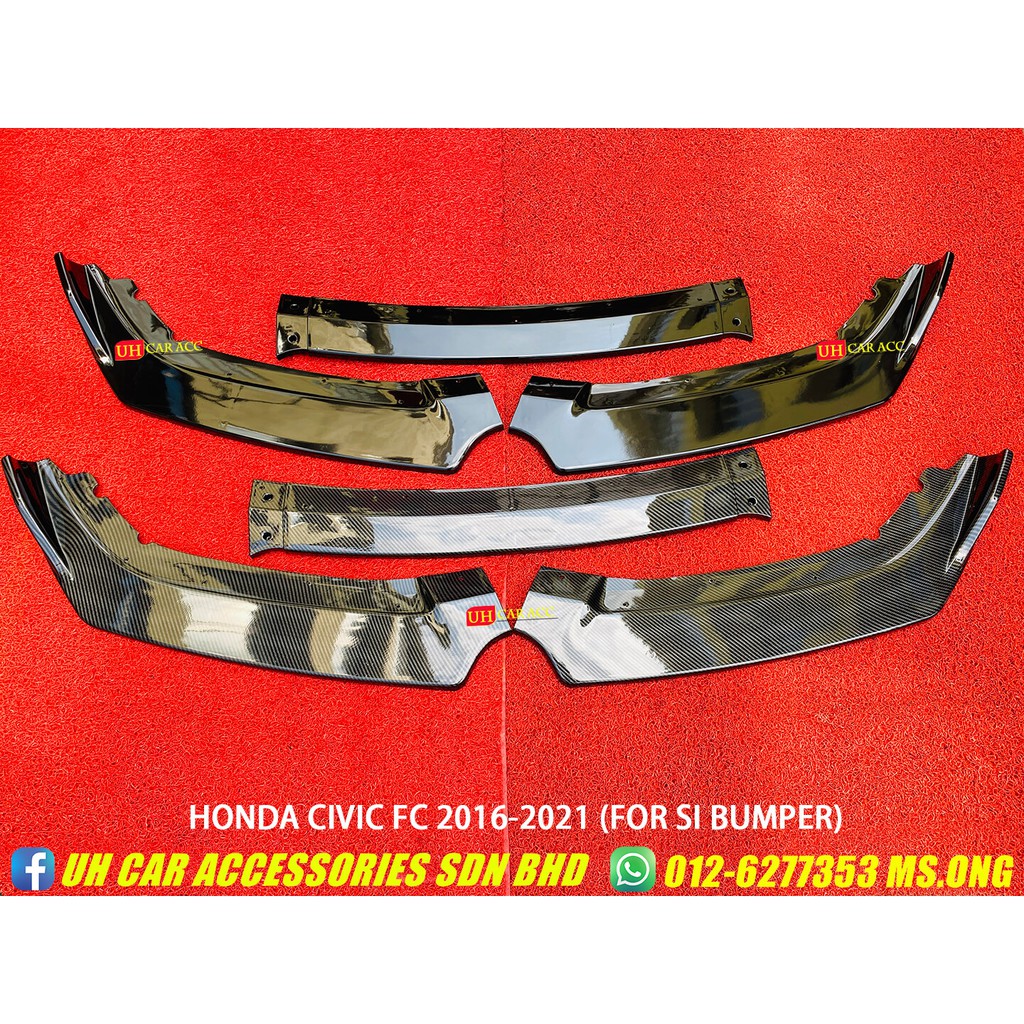 Honda Civic FC SI 20162021 Front Bumper Lower Add On Diffuser Front