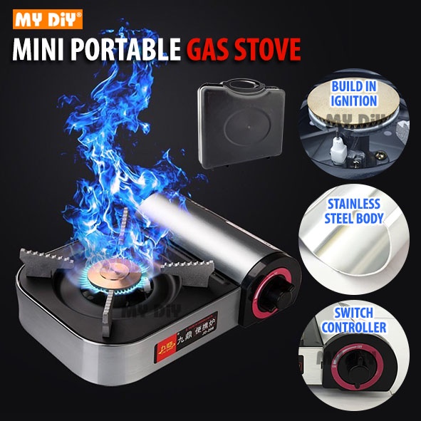 MYDIYHOMEDEPOT Jiu Ding Mini Portable Gas Stove Cooker Stove With