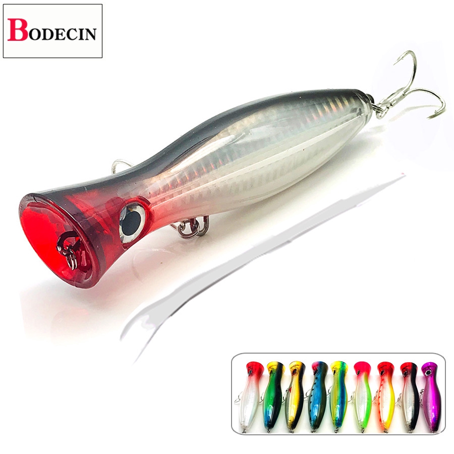 1pcs Poppers Fishing Lures Artificial Hard Big Fake Carp Bass Baits For  Fish Pike Jerkbait Poper Crankbait Wobbler Tackle Sea Swimbait