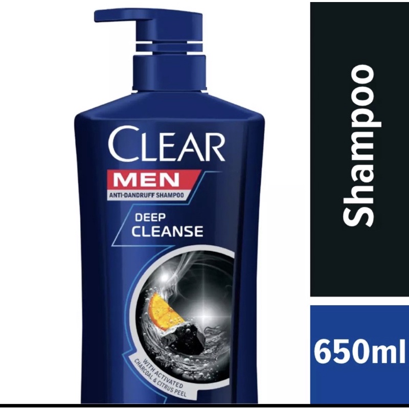 Clear Men Shampoo Deep Clean Anti Dandruff Shampoo Anti Kelemumur 650 ...