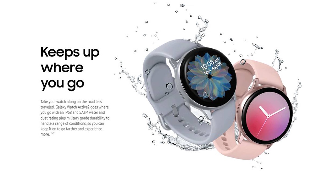 Samsung Galaxy Watch Active 2 R820 Aluminium 44mm Bluetooth (Black ...