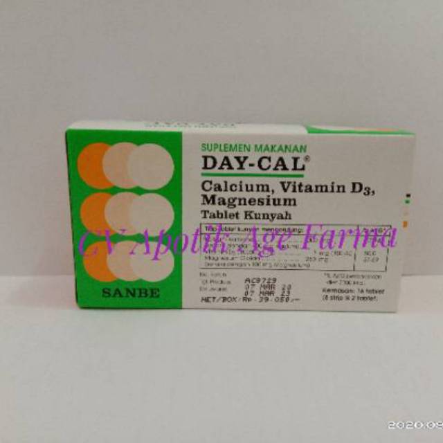 Day Cal Tab contains 16 (Caprifarmindo) | Shopee Malaysia