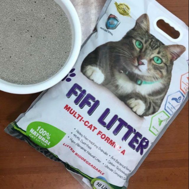 FIFI Cat Litter 10L MULTICAT FORMULA (10L x 3 beg) Shopee Malaysia