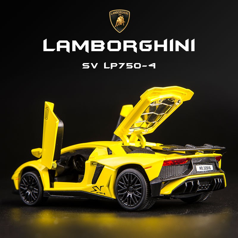 1 32 Lamborghini Aventador SV LP750 4 Sports Car Models Alloy Diecast Toy Vehicle Doors Openable Auto Truck Shopee Malaysia